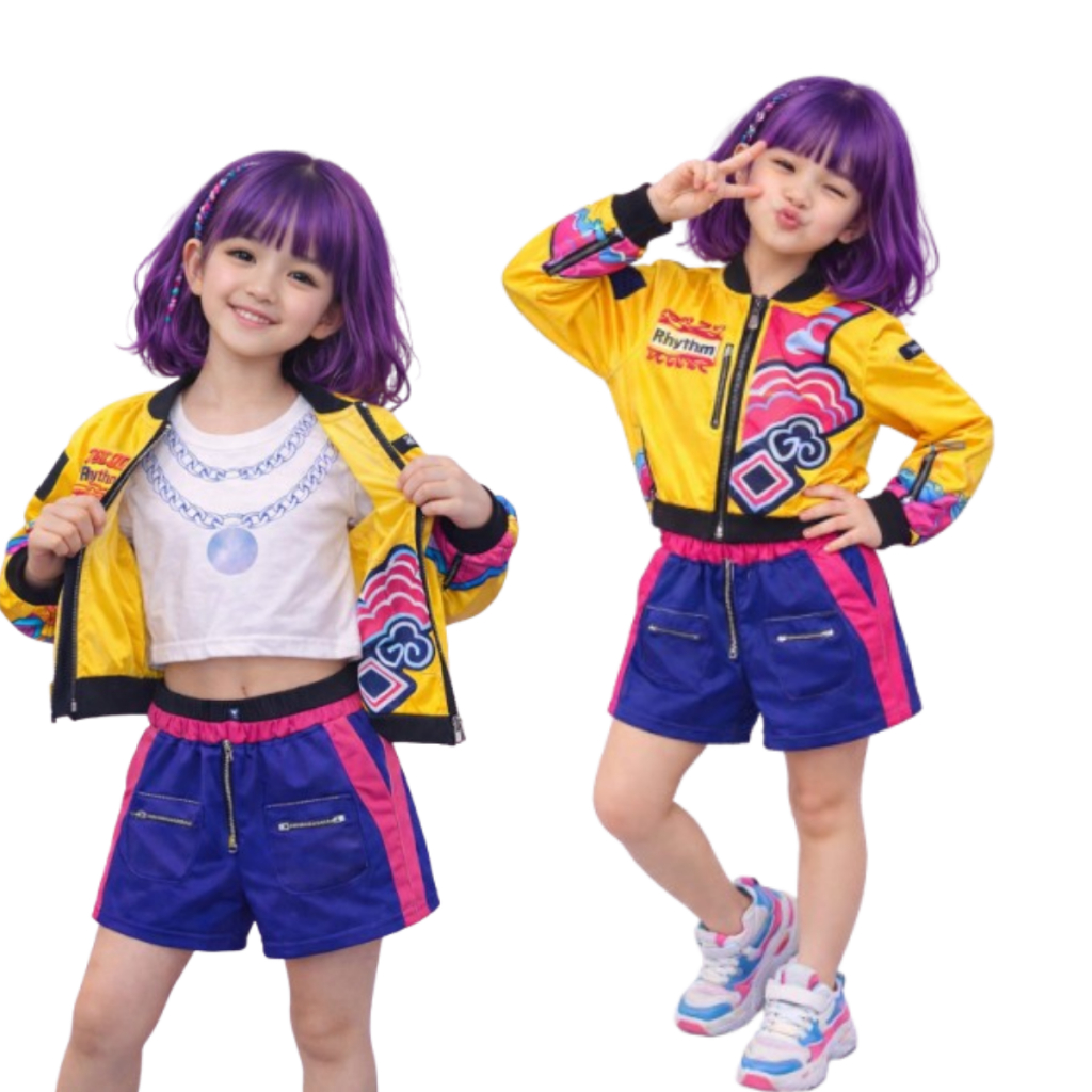 Fantasia Guerreira Kpop Huntrix mira, zoey e Rumi 