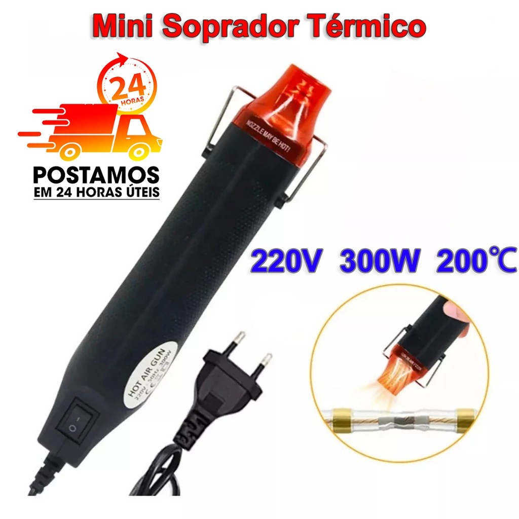 Soprador Térmico Portátil 300W 220V para Artesan