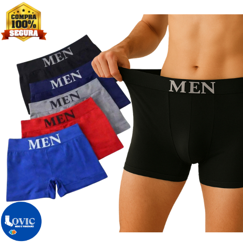 Kit Até 8 Cuecas Boxer Masculino Adulto Microfibr