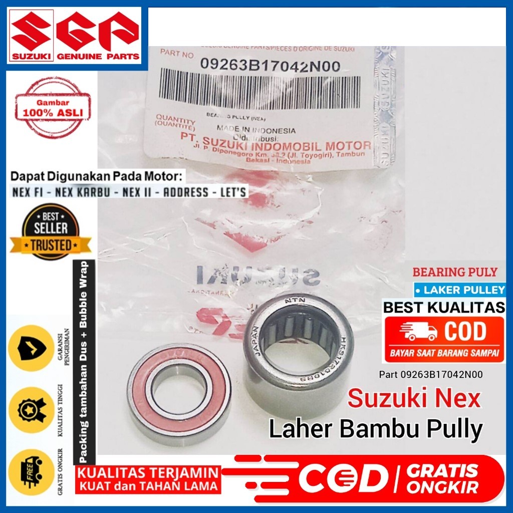 Rolamento De Bambu LAHER PULLY CVT SUZUKI Conjunto