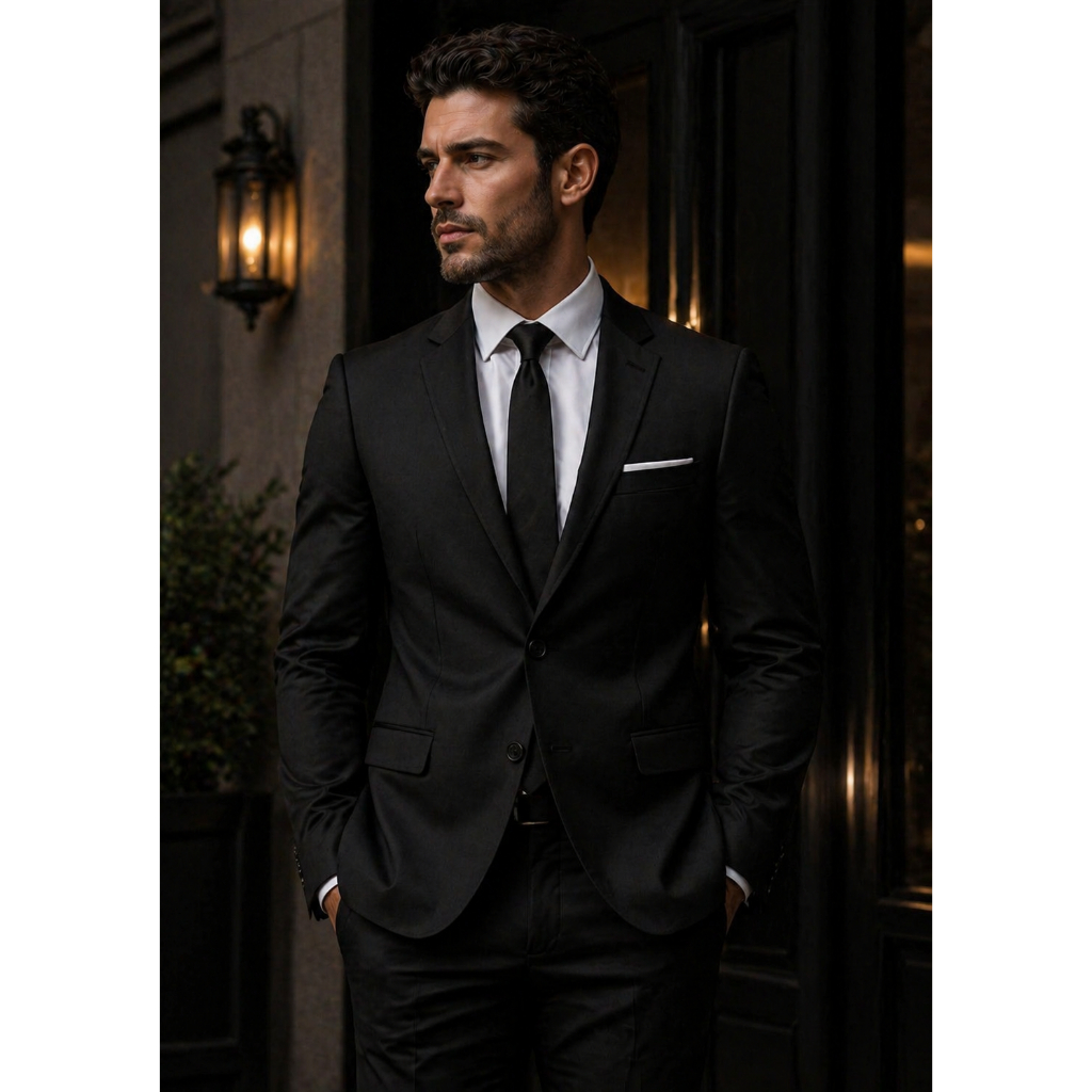 Terno Completo Social Masculino Slim Paletó + Cal