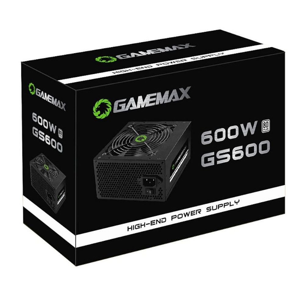 Fonte ATX Gamemax 600W GS600 com Cabo PFC Ativo 80