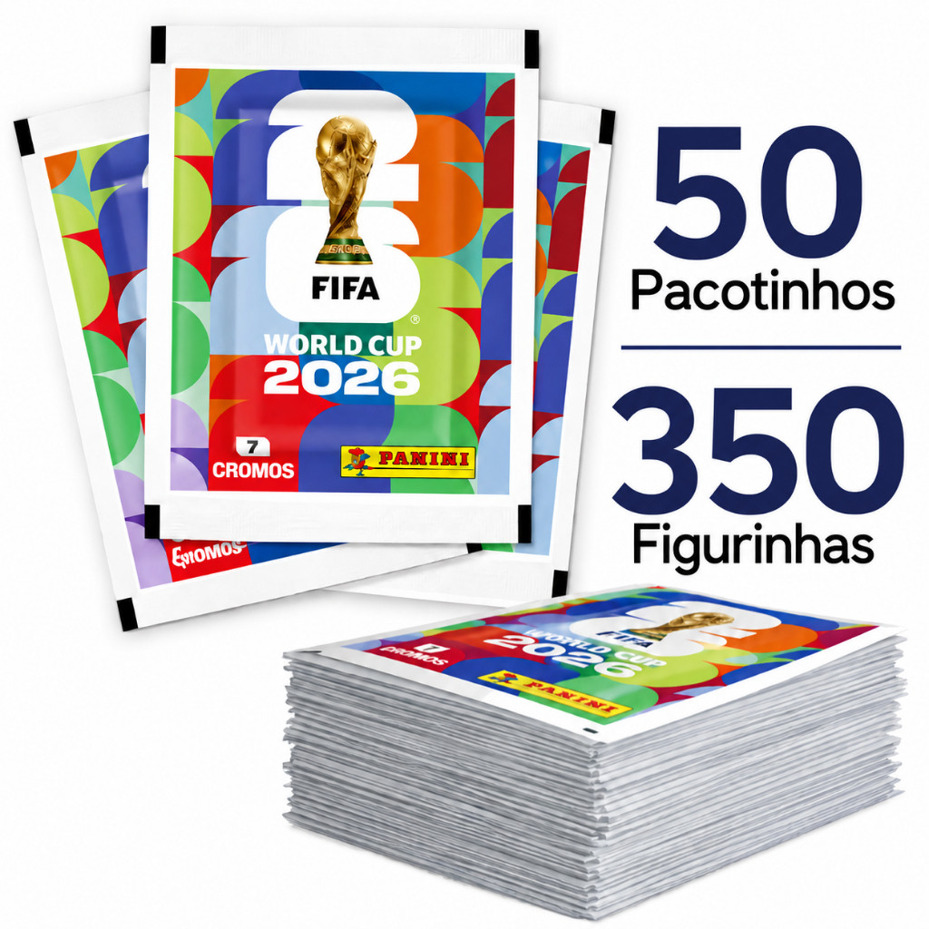 Figurinhas da Copa até 50 Envelopes 350 Cromos Do