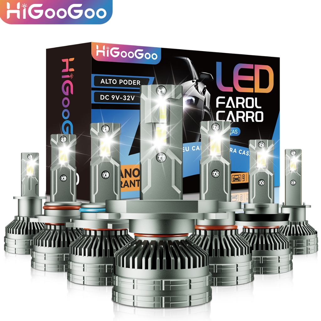 HiGooGoo G70 40000LM Par Farol Carro LED Lâmpada 