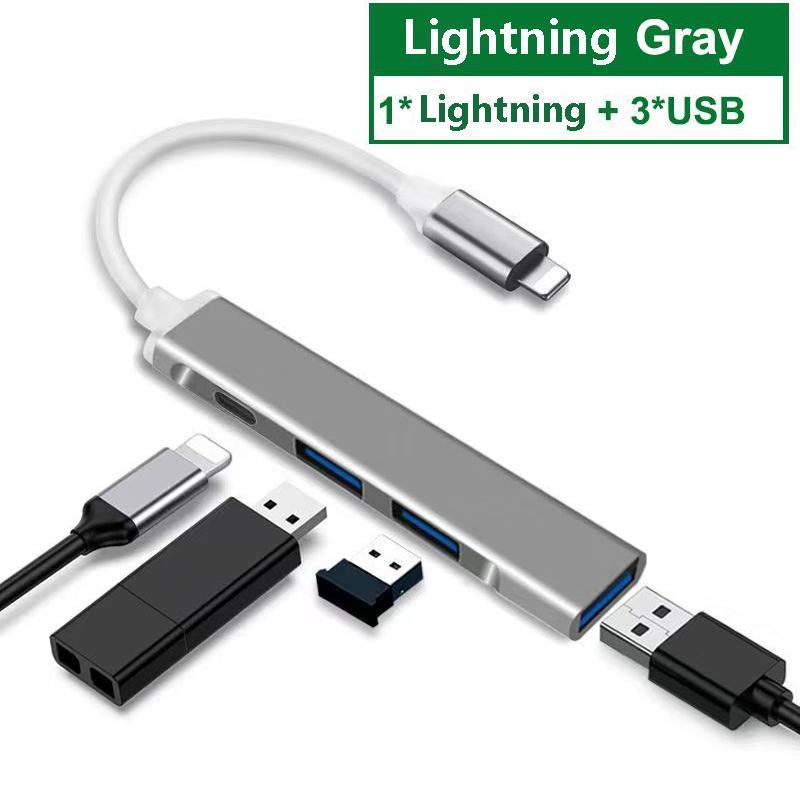 4 Em 1 HUB USB 3.0 De Alta Velocidade USB3.0 OTG 4