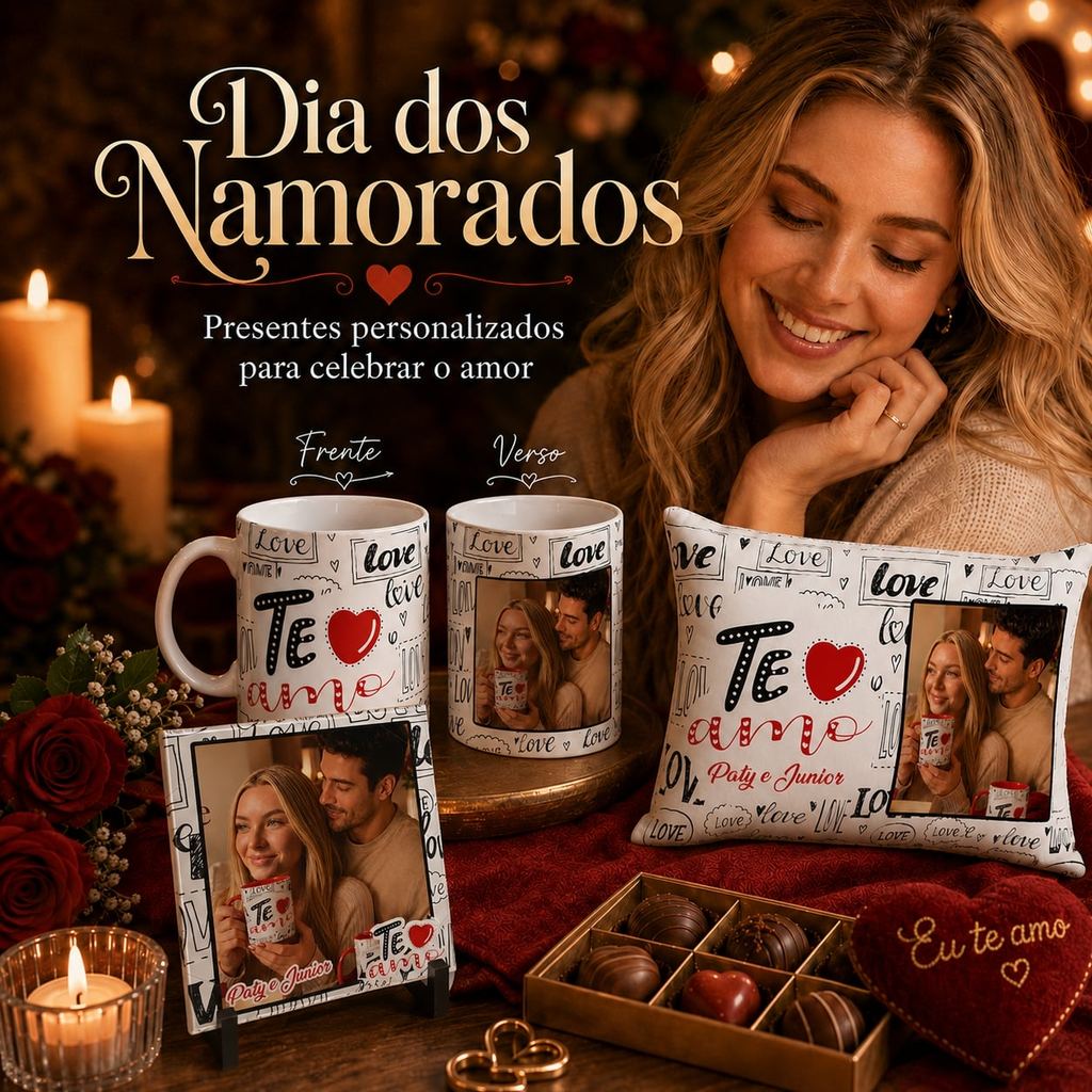 Kit Namorados Caneca Casal Namorado Namorada Dia d