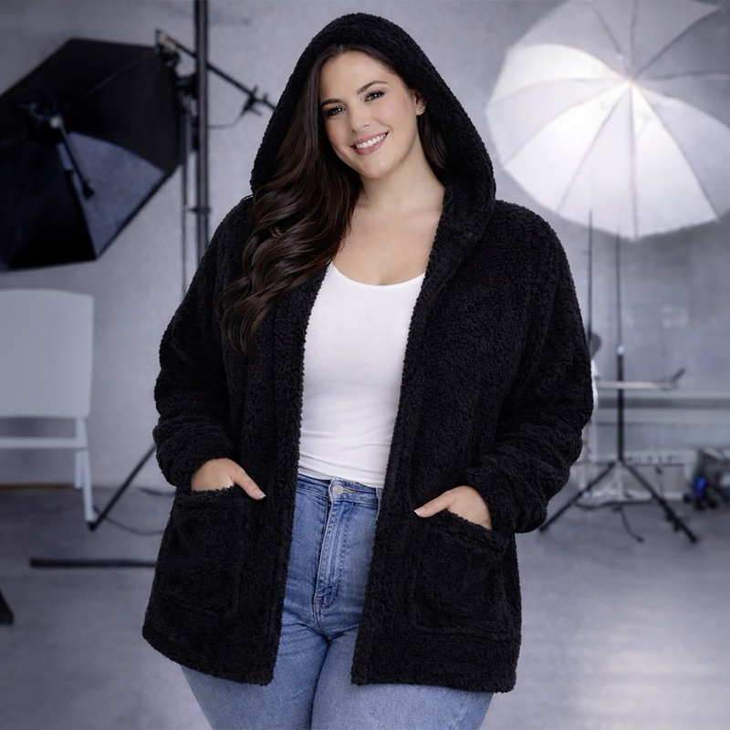 Casaco Teddy Pelúcia/ Pelinho/ Plus Size