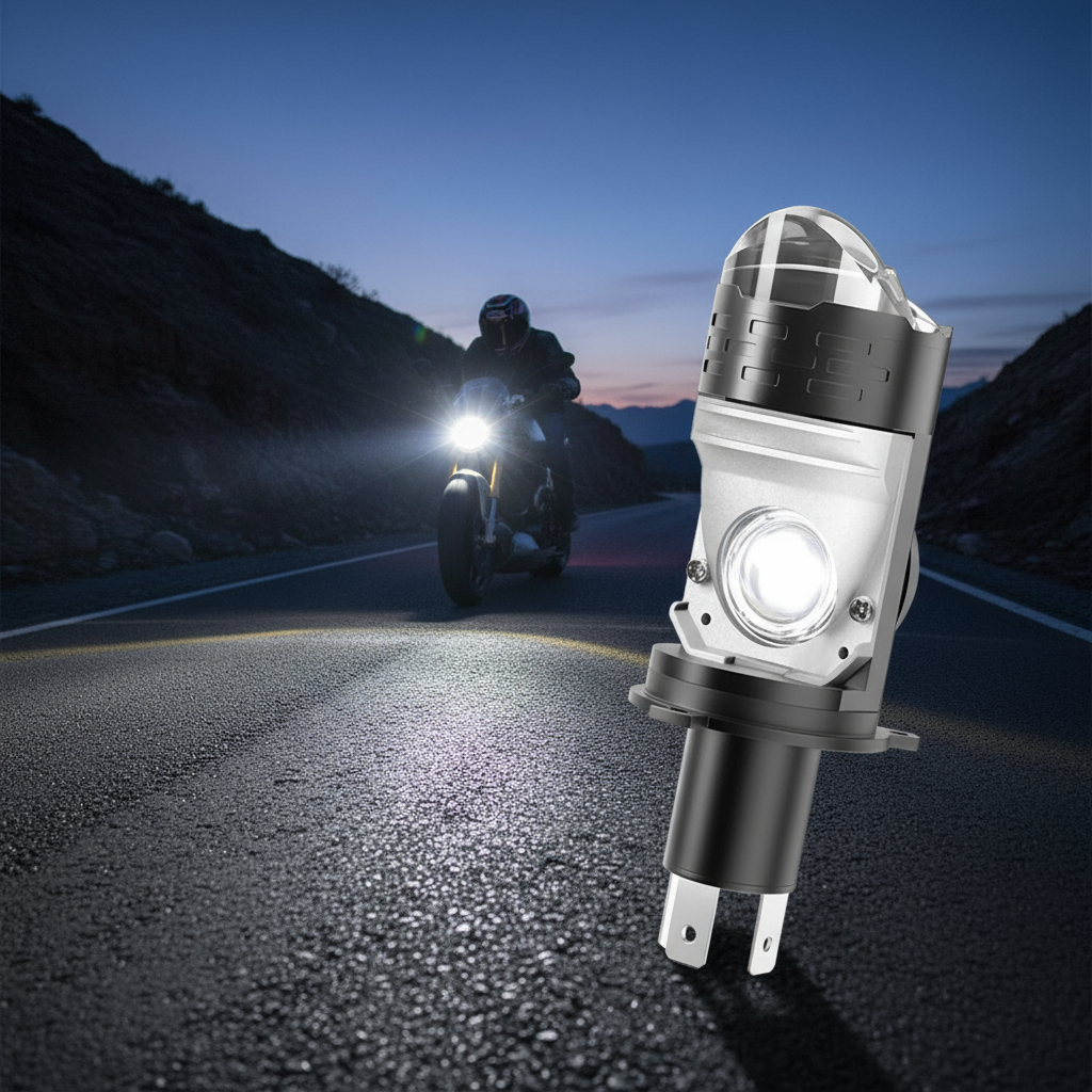 H4 LED Projetor Farol 10000LM 55W Hi Lo Beam Para 