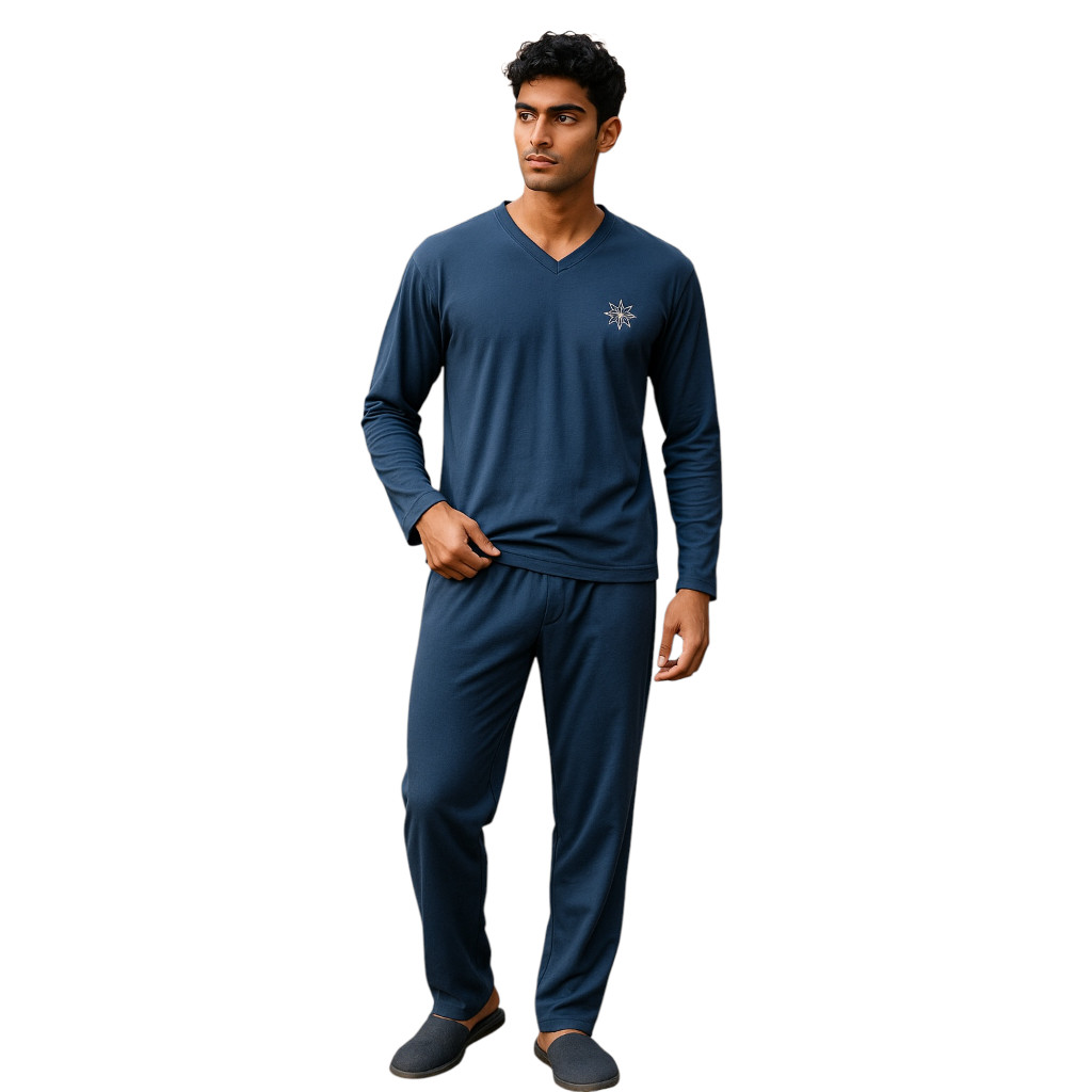 Pijama Masculino Inverno Meia Manga / Manga Longa 
