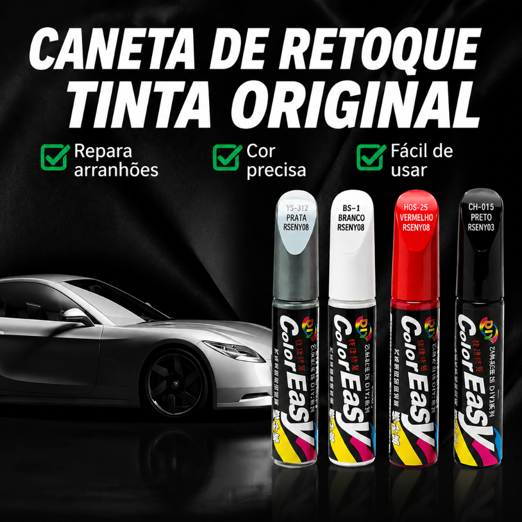 Tinta para retoques em automóveis, à prova de á