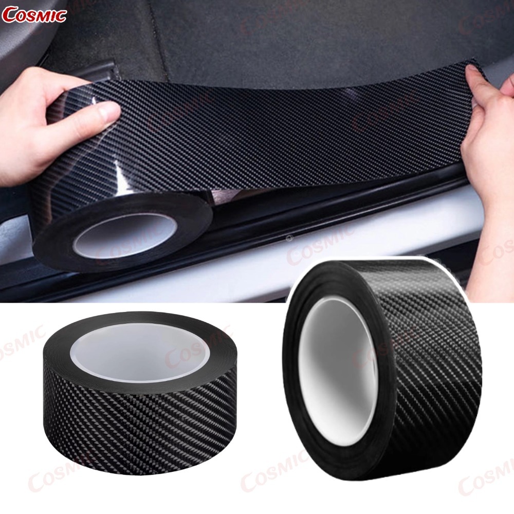 Adesivo 3D De Fibra De Carbono Carro Moto Protetor