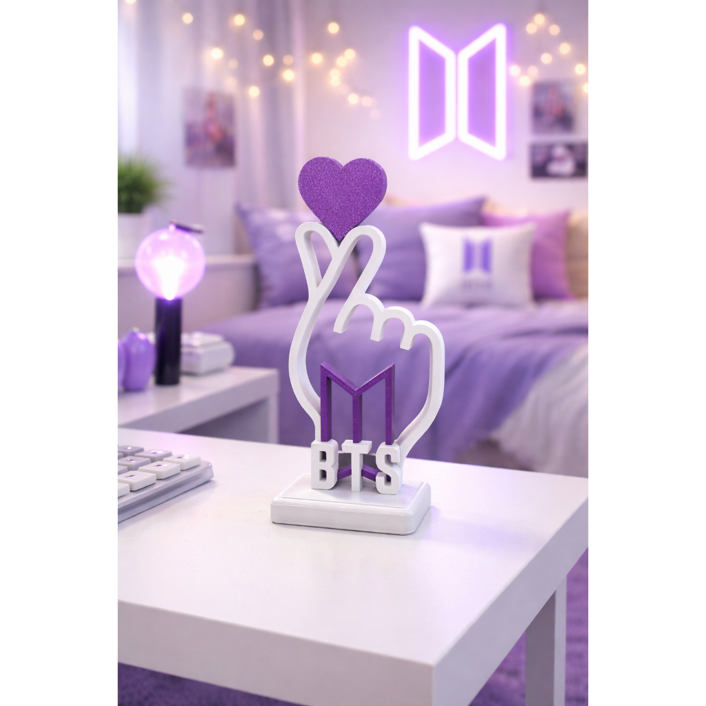 Mãozinha Coração Dorama BTS Coreano Sinal Te am