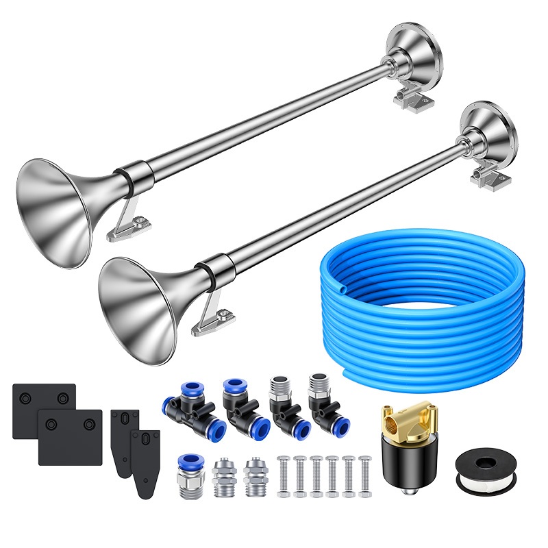 Kit De Buzina De Ar Elétrica 24V Para Caminhões/