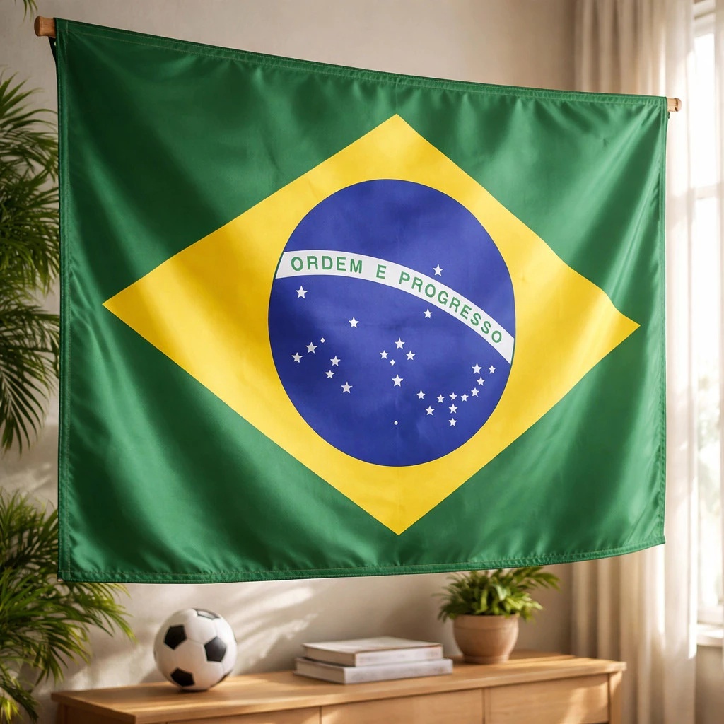 Bandeira Grande Do Brasil 180cm X 120cm Para Copa 
