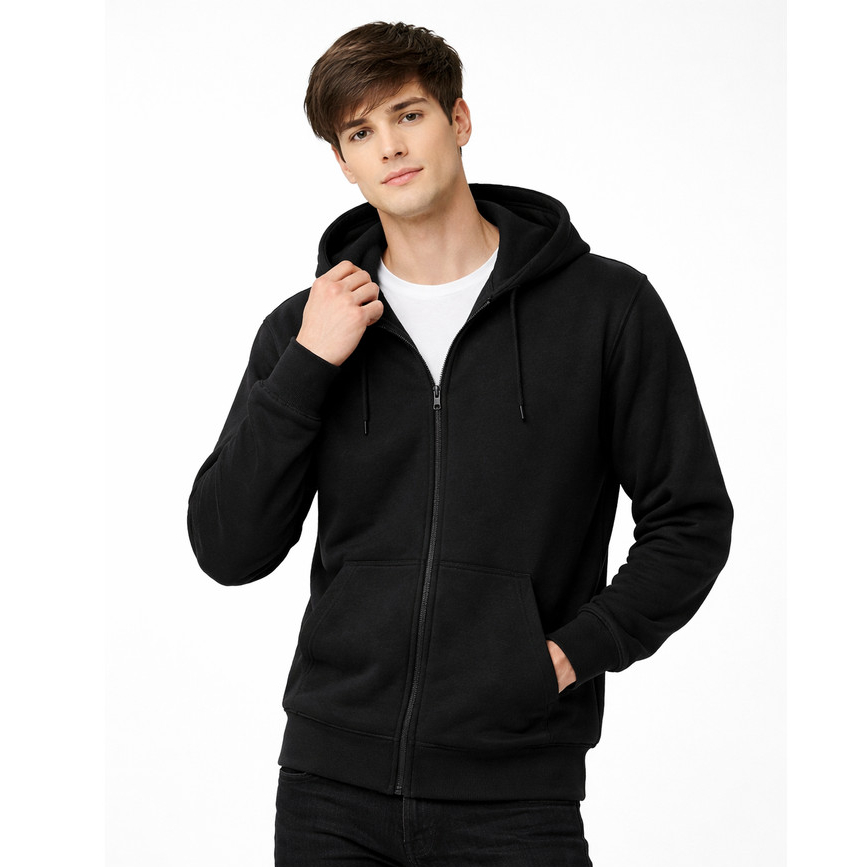 Casaco Masculino com Zíper Moletom Confortável e