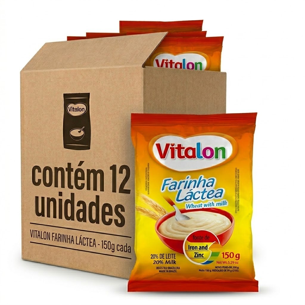 Kit 12 Unidades Farinha Láctea Vitalon – 15