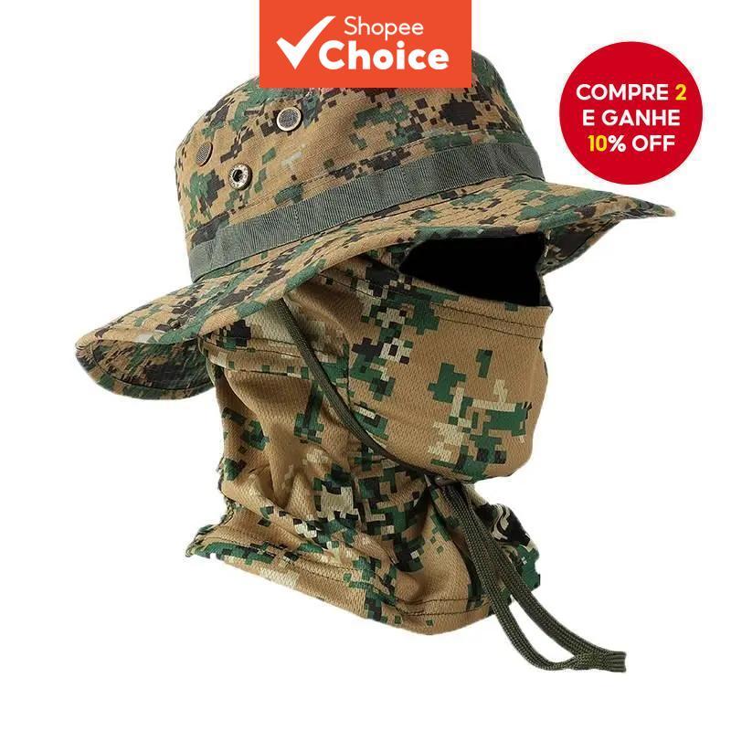 Chapéu De Aba Redonda Camuflado , Pesca Militar L