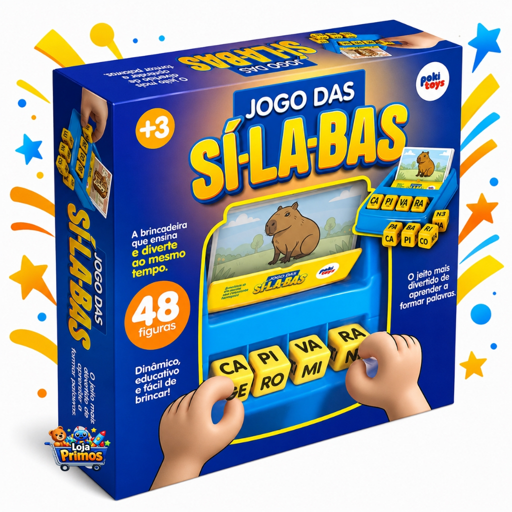 Jogo Das Silabas Brinquedo Educativo Aprender Form