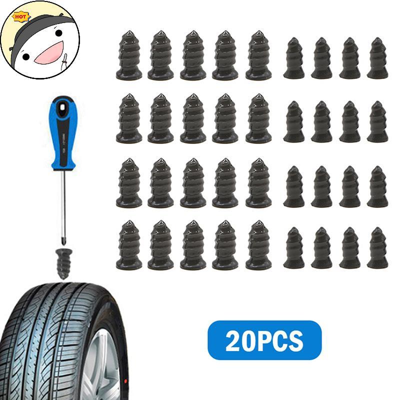 Maud 20 Peças De Reparo De Pneus A Vácuo , Unhas De Borracha Universais Para Carro , Scooter , Bicic