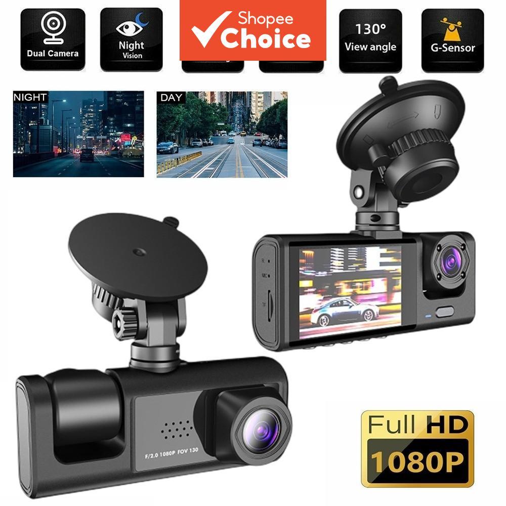 Câmera Veicular Dash Cam com 3 Lentes – Dia