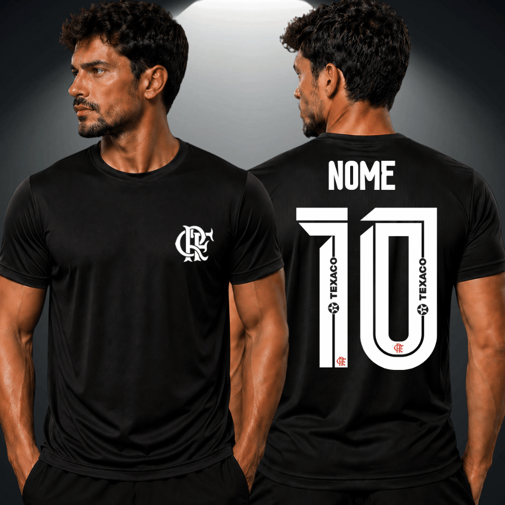 Camiseta Masculina Dry Fit Flamengo Mengão Com Se