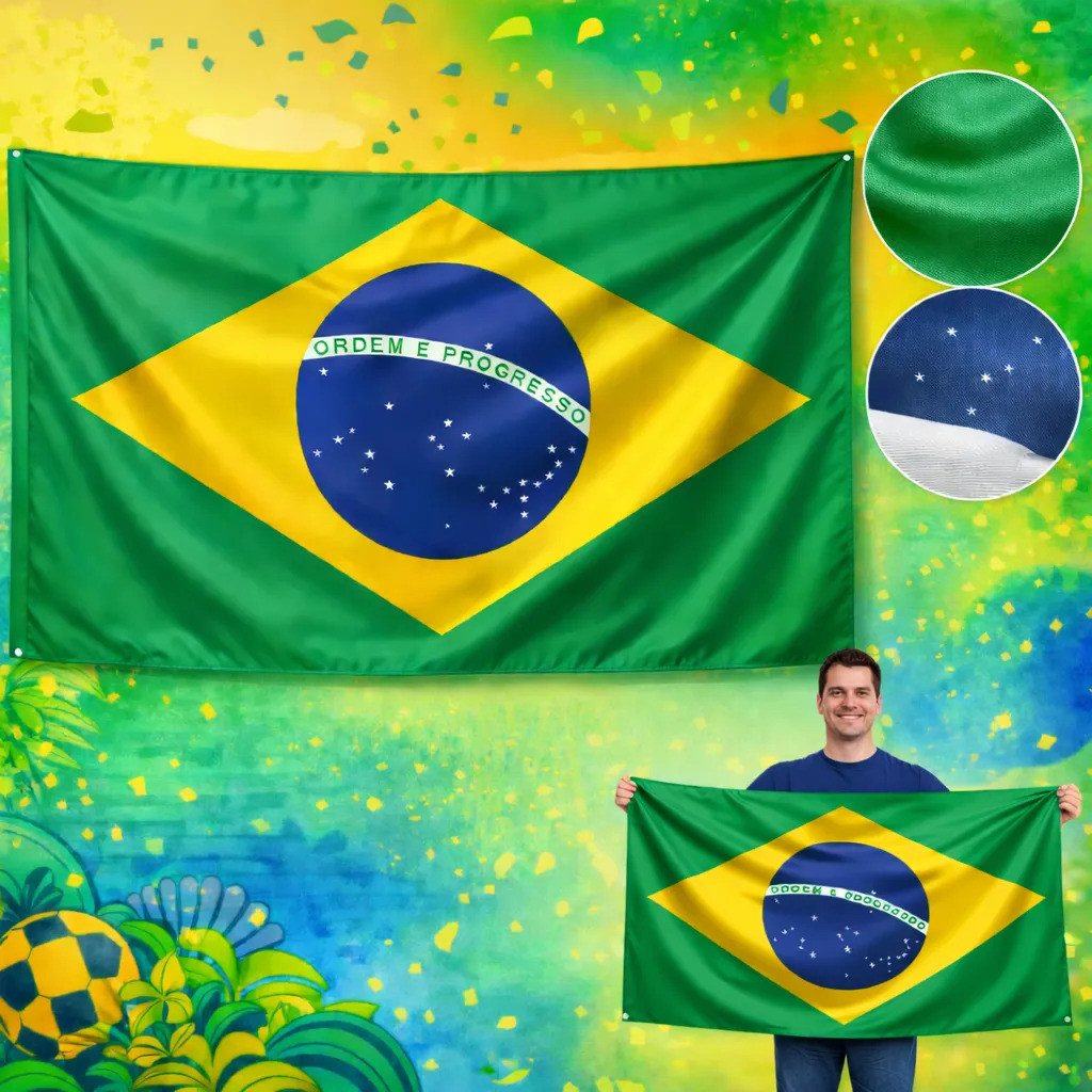 Bandeira Do Brasil Grande 150x90cm Copa Do Mundo P
