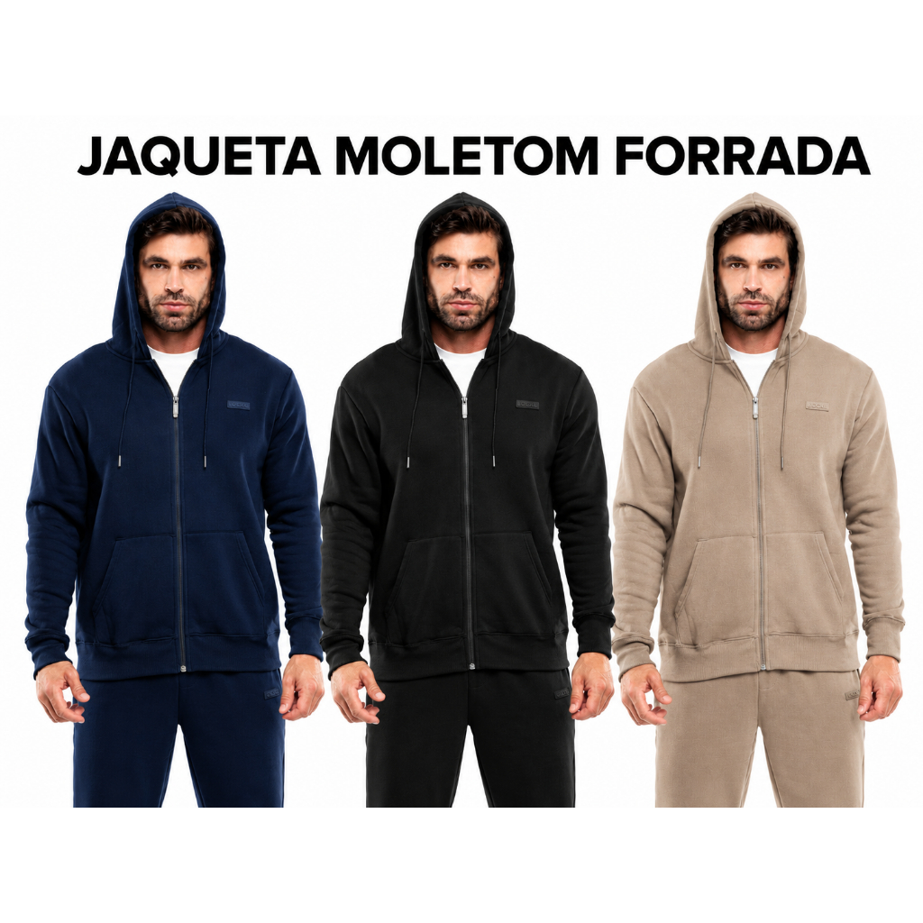 Jaqueta Moletom Masculina Premium Blusa deMoletom 