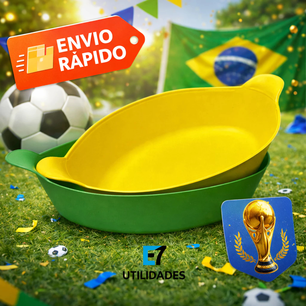 Kit 10 Petisqueiras Canoas – 5 Verdes / 5 Am