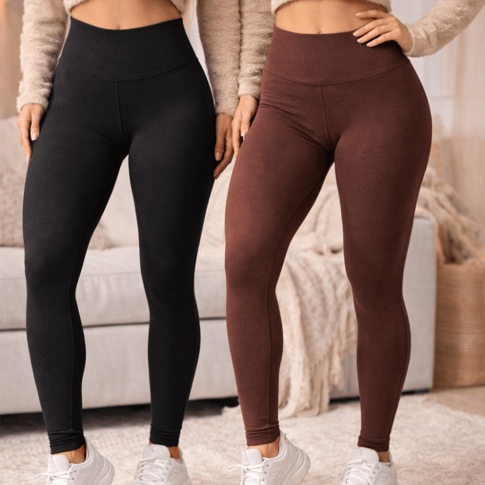 Kit 2 Legging Flanelada Feminina Peluciada Térmic