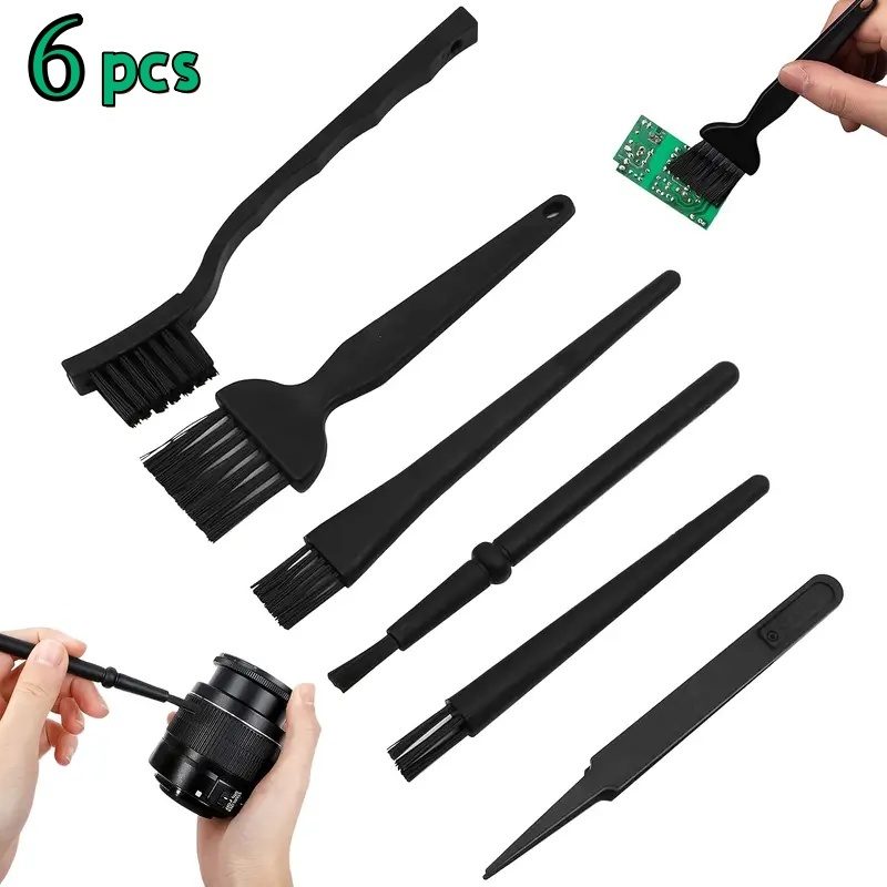 Kit Escova e Pincel Antiestático 6 em 1 p/ Limpez
