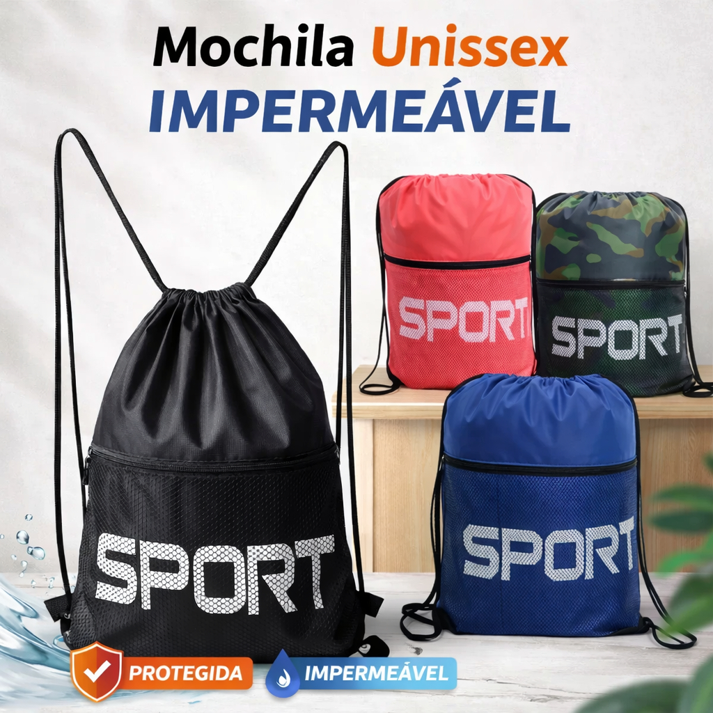 Bolsa Sport Impermeável Academia Praia Viagem Esc