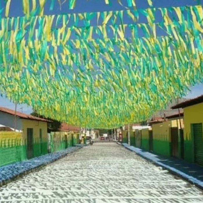 Rabiola Fita Faixa Decorativa Copa do Mundo Verde 