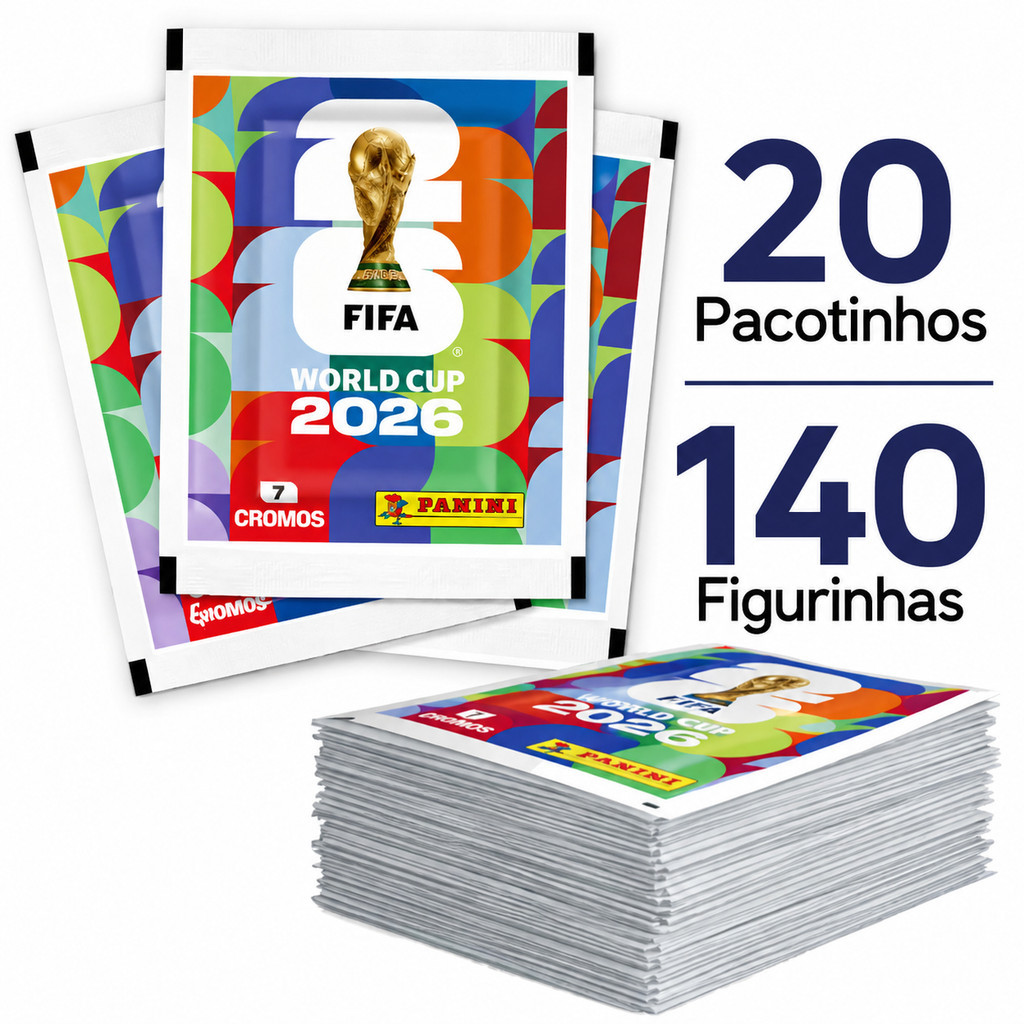 5/10/20 Pacotes Figurinhas para Álbum Copa do Mun