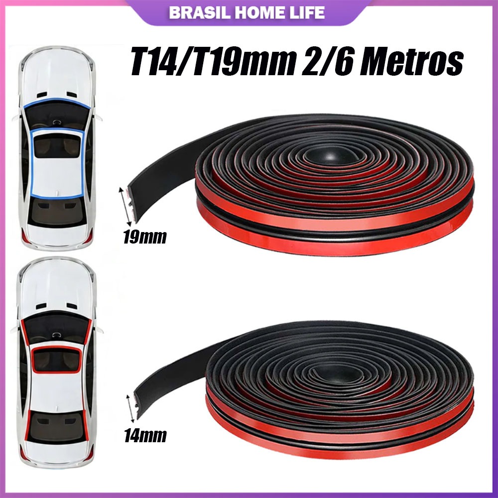 Tira Vedação Forma T 14/19mm Universal Para-Bris