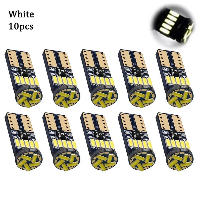 10 Pçs Super Brilhante T10 Luz Da Placa De Licen�