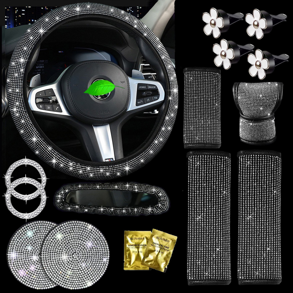 Capa de Cinto de Segurança de Carro com Diamante 