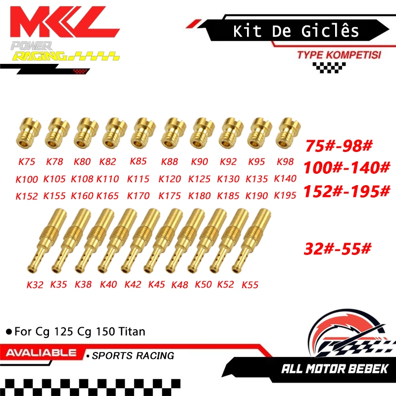 Kit Giclês Carburador Koso  Pwk Competição para