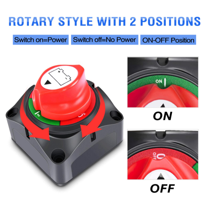 Terminal Para Bateria Conector Corta Corrente Chave Geral Neutro De Carro Som-12/24V