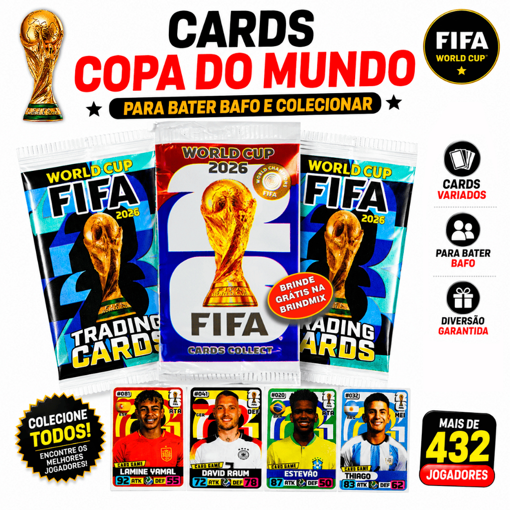 KIT 1.000 CARDS / 250 PACOTINHOS – COPA DO M
