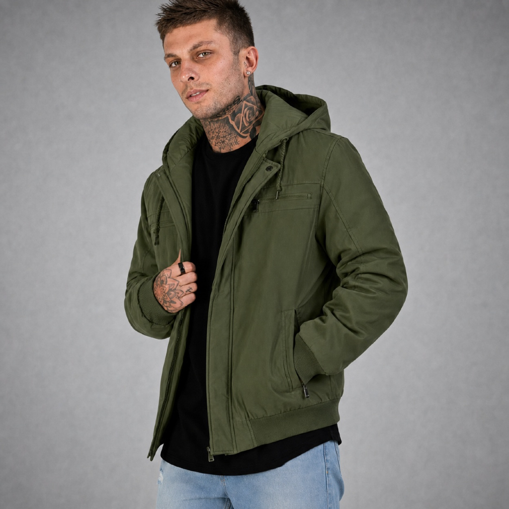 Jaqueta Masculino Sarja Forrada Casaco Blusa Gross