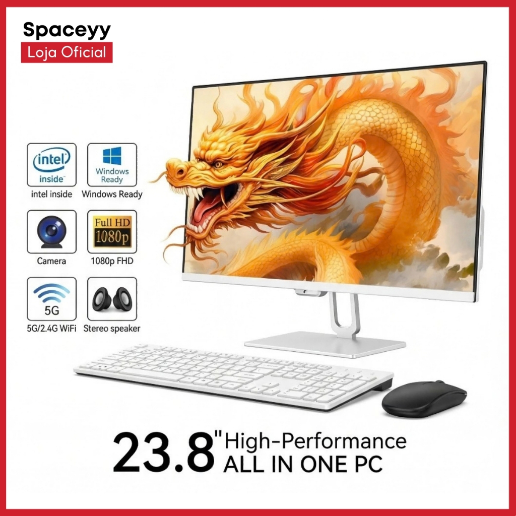 Computador All In One Câmera Integrada 23.8 Intel