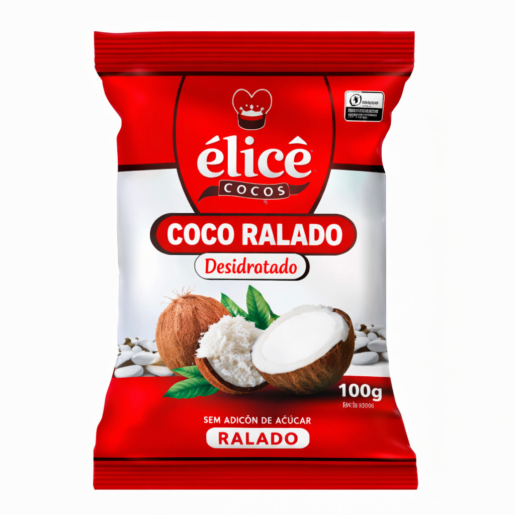 Coco Ralado Adoçado 100g – Élicê