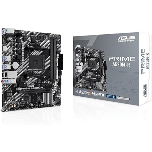 ASUS Placa-mãe Prime A520M-R AMD Ryzen AM4 mATX c