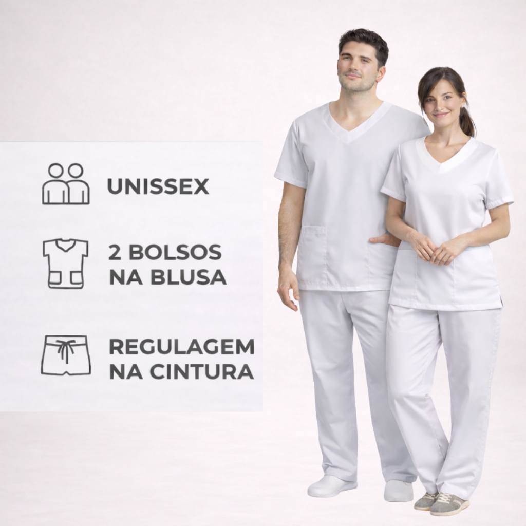 Conjunto Scrub Unissex Pijama Cirurgico Roupa Hosp