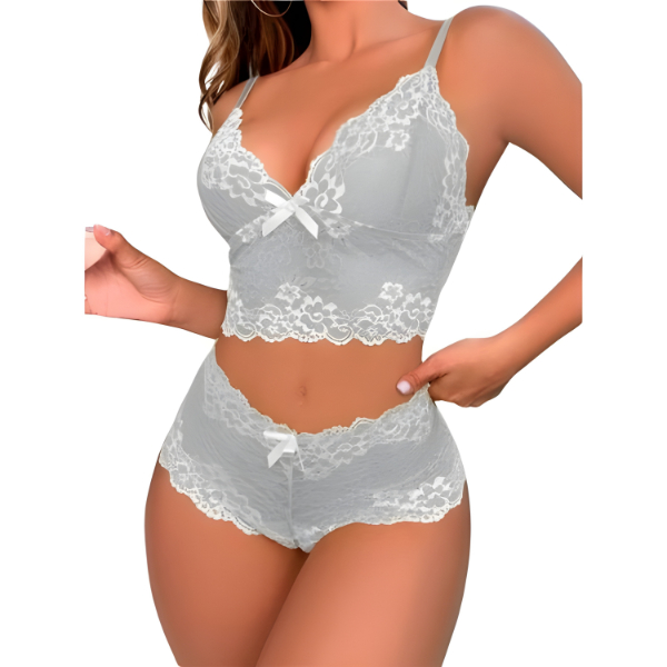 Conjunto Espera Marido Apressadinho Renda Lingerie