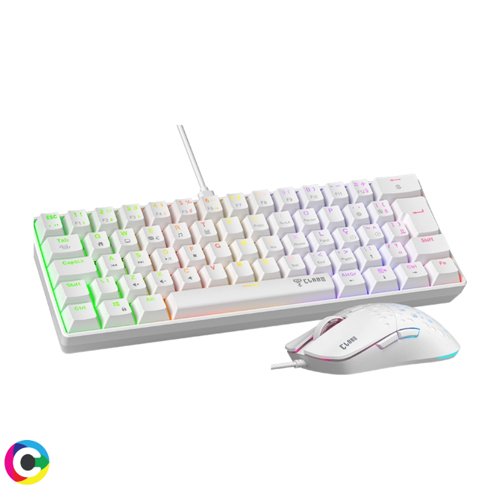 Kit Combo Teclado Mecanico Gamer + Mouse Gamer com