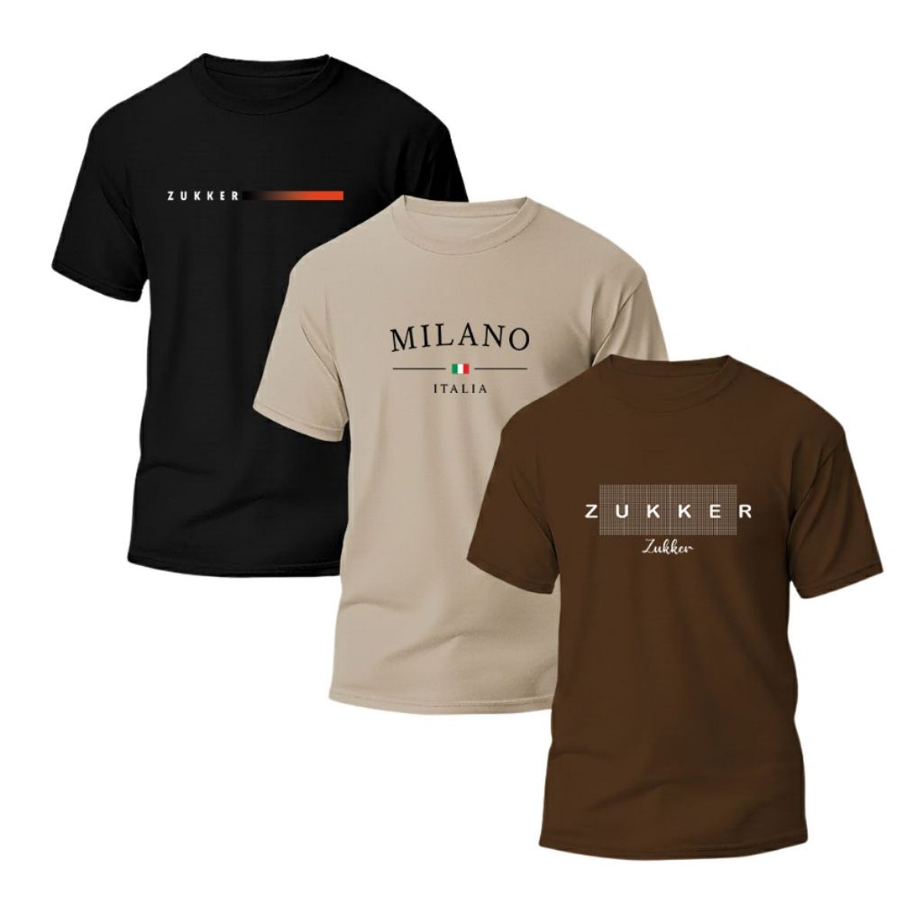 Kit 3 Camiseta Masculina Camisa 100% Algodão Blus