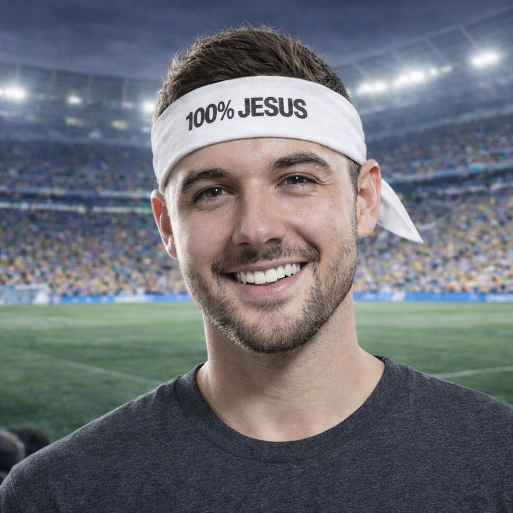 Bandana Copa Estilo NJ 100% Jesus  Faixa Esportiva