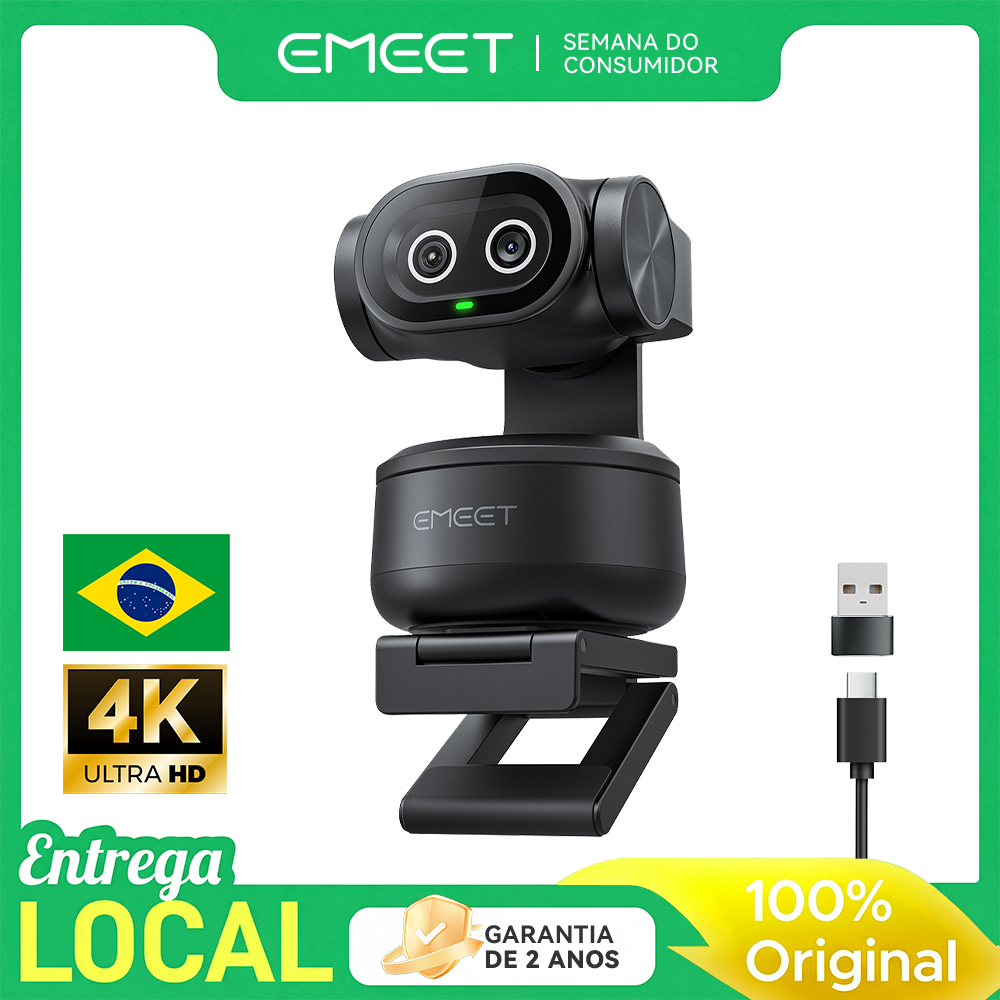 EMEET PIXY 4k Ai Tracking Autofoco Dual Webcam 300