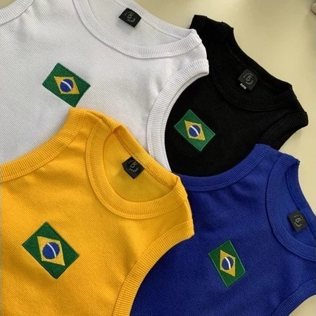 Regatas Cropped do Brasil Feminina Ribana Copa Ban